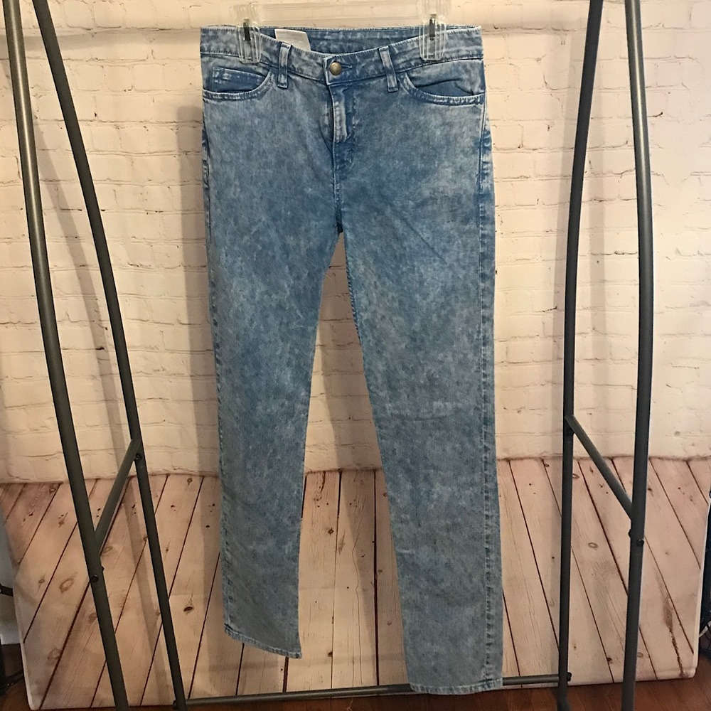 American Apparel the slim shack light acid wash denim size 31 jeans stretch